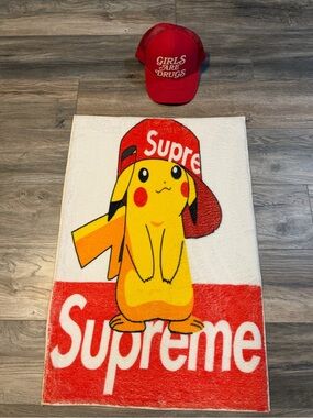 Supreme Pikachu Plush Rug